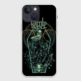 Чехол для iPhone 13 mini с принтом Lamb of God, Sacrament в Новосибирске,  |  | death metal | lamb of god | log | sacrament | грув метал | группы | метал | музыка | рок | трэш