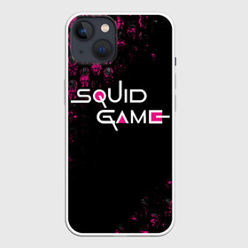 Чехол для iPhone 13 с принтом SQUID GAME | СТРАЖИ | LOGO в Новосибирске,  |  | 001 | 067 | 456 | netflix | squid game | игра | игра в кальмара | квадрат | круг | нетфликс | распорядитель | сериал | стражи | треугольник