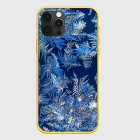 Чехол для iPhone 12 Pro с принтом Снежинки макро snowflakes macro в Новосибирске, силикон | область печати: задняя сторона чехла, без боковых панелей | christmas | macro | new year | snow | snowflakes | winter | вода | зима | зимний узор | макро | новогоднее настроение | новогодний узор | новый год | рождество | синий | снег | снежинки | холод