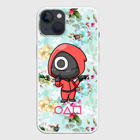 Чехол для iPhone 13 с принтом Игра в кальмара   охота за пчелкой в Новосибирске,  |  | among us | squid game | выживание | игра в кальмара | кальмар | корейский | корея | хван чжун хо | чо сан