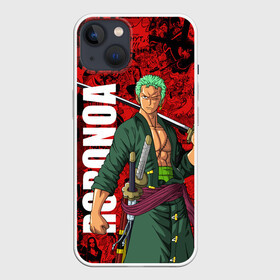 Чехол для iPhone 13 с принтом Ророноа Зоро, One Piece в Новосибирске,  |  | anime | one piece | roronoa | roronoa zoro | zoro | аниме | большой куш | ван пис | ванпис | ророноа зоро