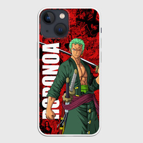 Чехол для iPhone 13 mini с принтом Ророноа Зоро, One Piece в Новосибирске,  |  | anime | one piece | roronoa | roronoa zoro | zoro | аниме | большой куш | ван пис | ванпис | ророноа зоро