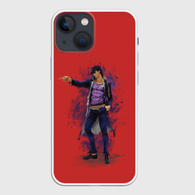 Чехол для iPhone 13 mini с принтом Jotaro. Jo Jo в Новосибирске,  |  | adventure | bizarre | brando | dio | jo | joestar | joseph | josuk | jotaro | kujo | lisa | speedwagon | the | world | zeppeli | абдул | брандо | бруно | джо | джозеф | джолин | джонатан | джорно | джоске | джостар | джотаро | дио | какёин | куджо | лиза 