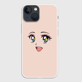 Чехол для iPhone 13 mini с принтом милое аниме лицо в Новосибирске,  |  | anime | аниме | лицо | смайлик | улыбка