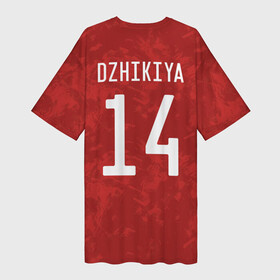 Платье-футболка 3D с принтом Джикия, форма сборной России в Новосибирске,  |  | dzhikiya | джикия | домашняя | россии | россия | сборная | сборной | форма