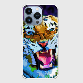 Чехол для iPhone 13 Pro с принтом Рычащий Шархан в Новосибирске,  |  | 2022 | evil face | growling | new year | pop art | predator | tiger | year of the tiger | год тигра | новый год | поп арт | рычащий | тигр | хищник