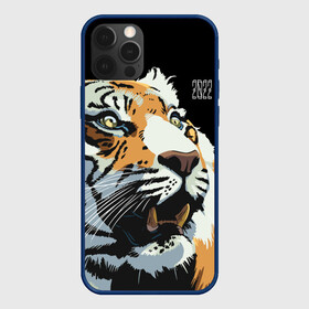 Чехол для iPhone 12 Pro Max с принтом Тигр перед атакой в Новосибирске, Силикон |  | 2022 | before the attack | look | new year | open mouth | predator | tiger | year of the tiger | взгляд | год тигра | новый год | открытая пасть | перед атакой | тигр | хищник