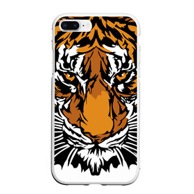 Чехол для iPhone 7Plus/8 Plus матовый с принтом Взгляд хозяина джунглей в Новосибирске, Силикон | Область печати: задняя сторона чехла, без боковых панелей | 2022 | african | direct look | master of the jungle | muzzle | new year | predator | tiger | year of the tiger | африканский | год тигра | новый год | прямой взгляд | тигр | хищник | хозяин джунглей