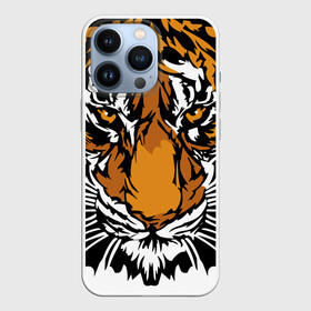 Чехол для iPhone 13 Pro с принтом Взгляд хозяина джунглей в Новосибирске,  |  | 2022 | african | direct look | master of the jungle | muzzle | new year | predator | tiger | year of the tiger | африканский | год тигра | новый год | прямой взгляд | тигр | хищник | хозяин джунглей