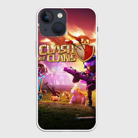 Чехол для iPhone 13 mini с принтом CLASH OF CLANS | СТОЛКНОВЕНИЕ КЛАНОВ в Новосибирске,  |  | clash of clans | clash royale | game | supercell | детская | детям | игра | клаш оф кланс | клаш оф кленс | клеш оф кленс | клэш оф кланс | компьютерная игра | пекка