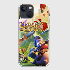 Чехол для iPhone 13 mini с принтом CLASH OF CLANS БИТВА КЛАНОВ в Новосибирске,  |  | Тематика изображения на принте: clash of clans | clash royale | game | supercell | детская | детям | игра | клаш оф кланс | клаш оф кленс | клеш оф кленс | клэш оф кланс | компьютерная игра | пекка