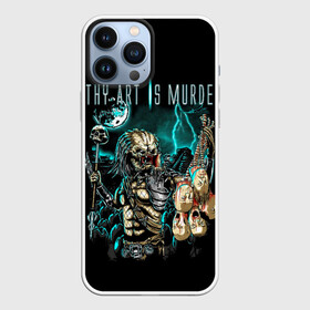 Чехол для iPhone 13 Pro Max с принтом Thy Art Is Murder   Human Target в Новосибирске,  |  | death metal | deathcore | thy art is murder | группы | дэткор | метал | музыка | рок | хищник