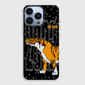 Чехол для iPhone 13 Pro с принтом Моё время 2022 в Новосибирске,  |  | 2022 | beast | holiday | is | my time | new year | night | predator | snowfall | tiger | winter | year of the tiger | год тигра | зверь | зима | идет | моё время | новый год | ночь | праздник | снегопад | тигр | хищник
