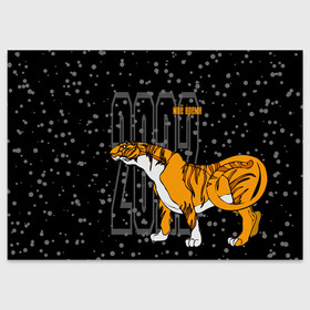 Поздравительная открытка с принтом Моё время 2022 в Новосибирске, 100% бумага | плотность бумаги 280 г/м2, матовая, на обратной стороне линовка и место для марки
 | 2022 | beast | holiday | is | my time | new year | night | predator | snowfall | tiger | winter | year of the tiger | год тигра | зверь | зима | идет | моё время | новый год | ночь | праздник | снегопад | тигр | хищник