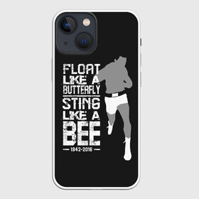 Чехол для iPhone 13 mini с принтом Жаль как пчела в Новосибирске,  |  | box | muhammad ali | sport | sports | sportsmen | бокс | легенда | мухаммад али | спорт | спортсмен
