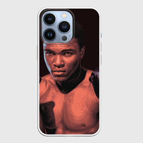 Чехол для iPhone 13 Pro с принтом Перед боем в Новосибирске,  |  | box | muhammad ali | sport | sports | sportsmen | бокс | легенда | мухаммад али | мухаммед али | спорт | спортсмен