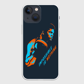 Чехол для iPhone 13 mini с принтом Нет невозможного в Новосибирске,  |  | box | muhammad ali | sport | sports | sportsmen | бокс | легенда | мухаммад али | мухаммед али | спорт | спортсмен