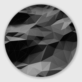 Круглый коврик для мышки с принтом gray abstraction серая абстракция в Новосибирске, резина и полиэстер | круглая форма, изображение наносится на всю лицевую часть | 3d | gray | gray abstraction | абстракция | монохром | серый | фон | черно белый | черное белое | черный и белый