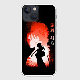 Чехол для iPhone 13 mini с принтом Бродяга Кенсин в Новосибирске,  |  | rk | ruroken | rurouni kenshin | samurai x | аниме | бродяга кэнсин | манга | самурай икс | химура