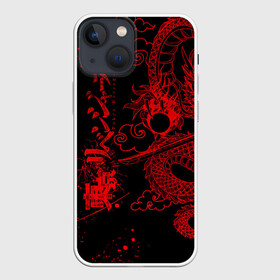 Чехол для iPhone 13 mini с принтом ТОКИЙСКИЕ МСТИТЕЛИ КРАСНЫЙ ДРАКОН в Новосибирске,  |  | anime | draken | mikey | tokyorevengers | аниме | дракен | иероглифы | кэн | манга | мандзиро | микки | рюгудзи | сано | символы | токийские мстители