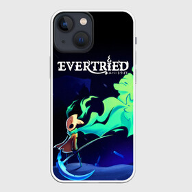 Чехол для iPhone 13 mini с принтом EVERTRIED | ВЕЧНЫЙ ПУТЬ в Новосибирске,  |  | evertried | fantasy | game | indie | roguelike | башня | вечный путь | игра | инди | маяк | рогалик | роуг лайк | фентези