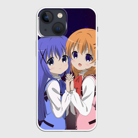 Чехол для iPhone 13 mini с принтом Gochuumon wa Usagi Desu ka | Cocoa, Chino  Tippi в Новосибирске,  |  | anime | chino kafuu | gochuumon wa usagi desu ka | hot cocoa | аниме | заказывали кролика | кокоа хото | чино кафу