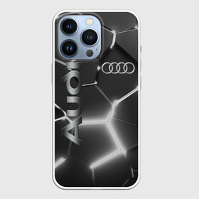 Чехол для iPhone 13 Pro с принтом AUDI GREY 3D ПЛИТЫ в Новосибирске,  |  | audi | auto | rs | sport | авто | автомобиль | автомобильные | ауди | бренд | марка | машины | спорт