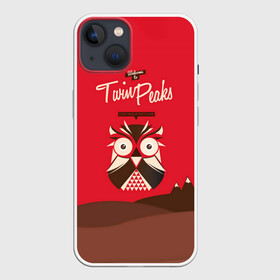Чехол для iPhone 13 с принтом FIRE WALK WITH ME Twin Peaks в Новосибирске,  |  | twin peaks | агент купер | девид линч | ретро | сериал | сова | твин пикс | телесериал | фильм