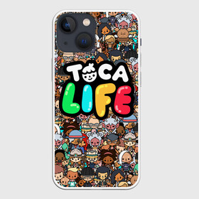 Чехол для iPhone 13 mini с принтом Toca Boca game | Тока бока в Новосибирске,  |  | toca boca | детская игра | игра | лого | логотип | персонажи | прикоснуться ко рту | тока бока
