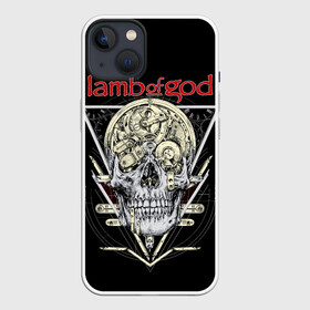 Чехол для iPhone 13 с принтом Lamb of God, Legion: XX в Новосибирске,  |  | death metal | lamb of god | legion xx | metal | группы | дэт метал | метал