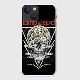 Чехол для iPhone 13 mini с принтом Lamb of God, Legion: XX в Новосибирске,  |  | death metal | lamb of god | legion xx | metal | группы | дэт метал | метал