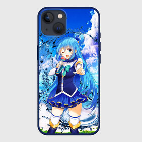 Чехол для iPhone 13 с принтом AquаKaraoke в Новосибирске,  |  | anime | aqua | beach | girl | god | konosuba | manga | water | witch | аква | аниме | богиня | ведьма | ведьмы | вода | девочка | манга | пляж | прекрасный мир