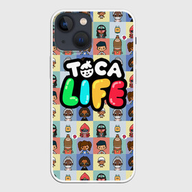 Чехол для iPhone 13 mini с принтом Toca Boca characters | Тока бока персонажи в Новосибирске,  |  | characters | toca boca | детская игра | игра | лого | логотип | персонажи | прикоснуться ко рту | тока бока