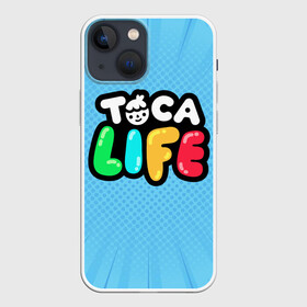 Чехол для iPhone 13 mini с принтом Toca Boca logo | Тока Бока логотип в Новосибирске,  |  | toca boca | детская игра | игра | лого | логотип | персонажи | прикоснуться ко рту | тока бока