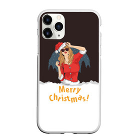 Чехол для iPhone 11 Pro матовый с принтом Снегурка (Merry Christmas) в Новосибирске, Силикон |  | christmas | merry christmas | santa claus | дед мороз | ёлка | зима | мороз | новый год | подарок | праздник | рождество | с новым годом | санта клаус | снегурочка | снежинки
