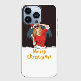 Чехол для iPhone 13 Pro с принтом Снегурка (Merry Christmas) в Новосибирске,  |  | christmas | merry christmas | santa claus | дед мороз | ёлка | зима | мороз | новый год | подарок | праздник | рождество | с новым годом | санта клаус | снегурочка | снежинки
