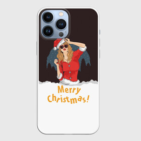 Чехол для iPhone 13 Pro Max с принтом Снегурка (Merry Christmas) в Новосибирске,  |  | christmas | merry christmas | santa claus | дед мороз | ёлка | зима | мороз | новый год | подарок | праздник | рождество | с новым годом | санта клаус | снегурочка | снежинки