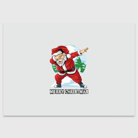 Поздравительная открытка с принтом Mary Christmas (Dab) в Новосибирске, 100% бумага | плотность бумаги 280 г/м2, матовая, на обратной стороне линовка и место для марки
 | christmas | merry christmas | santa claus | дед мороз | ёлка | зима | мороз | новый год | подарок | праздник | рождество | с новым годом | санта клаус | снегурочка | снежинки