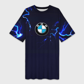Платье-футболка 3D с принтом BMW разряд молнии. в Новосибирске,  |  | bmw | bmw performance | m | motorsport | performance | бмв | моторспорт