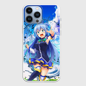 Чехол для iPhone 13 Pro Max с принтом Aqua Beach в Новосибирске,  |  | anime | aqua | beach | girl | god | konosuba | manga | water | witch | аква | аниме | богиня | ведьма | ведьмы | вода | девочка | манга | пляж | прекрасный мир