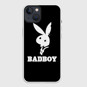 Чехол для iPhone 13 с принтом BAD BOY (секси) в Новосибирске,  |  | bad boy | erotic | love | playboy | заяц | кролик | любовь | плейбой | прикол | смешной | страсть | ххх | шутка | юмор