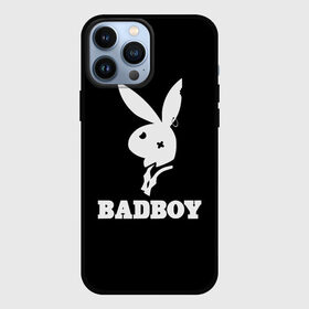 Чехол для iPhone 13 Pro Max с принтом BAD BOY (секси) в Новосибирске,  |  | bad boy | erotic | love | playboy | заяц | кролик | любовь | плейбой | прикол | смешной | страсть | ххх | шутка | юмор