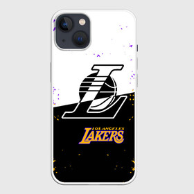 Чехол для iPhone 13 с принтом Коби Брайант Los Angeles Lakers, в Новосибирске,  |  | 24 | kobebryant | lakers | nba | баскетбол | баскетболист | коби брайант | лейкерс | нба | спорт