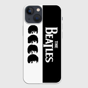 Чехол для iPhone 13 mini с принтом The Beatles черно   белый партер в Новосибирске,  |  | beatles | the beatles | бителз | бителс | битлз | битлс | битлы | группа | джон леннон | джордж харрисон | жуки | зе | ливерпульская четвёрка | мерсибит | пол маккартни | поп | ринго старр | рок