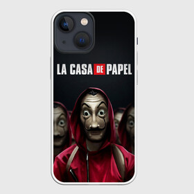 Чехол для iPhone 13 mini с принтом Бумажный дом,  La Casa de Papel в Новосибирске,  |  | casa | de | helsinki | la | palermo | papel | бумажный | дом | палермо | сериал | сериалы | хельсинки