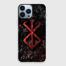 Чехол для iPhone 13 Pro Max с принтом BERSERK LOGO GRUNGE RED в Новосибирске,  |  | anime | berserk | logo | аниме | берсерк | бесерк | лого | логотип | манга | мультфильм