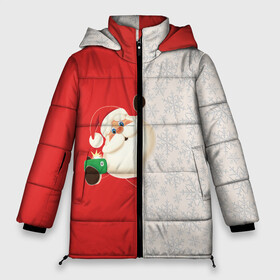 Женская зимняя куртка Oversize с принтом Дед Мороз (селфи) в Новосибирске, верх — 100% полиэстер; подкладка — 100% полиэстер; утеплитель — 100% полиэстер | длина ниже бедра, силуэт Оверсайз. Есть воротник-стойка, отстегивающийся капюшон и ветрозащитная планка. 

Боковые карманы с листочкой на кнопках и внутренний карман на молнии | christmas | merry christmas | santa claus | дед мороз | ёлка | зима | мороз | новый год | подарок | праздник | рождество | с новым годом | санта клаус | селфи | снегурочка | телефон | фото