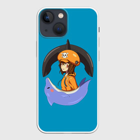 Чехол для iPhone 13 mini с принтом Мэй с дельфином в Новосибирске,  |  | Тематика изображения на принте: game | games | ggs | guilty gear | guilty gear strive | гилти гир стрэйв | игра | игры