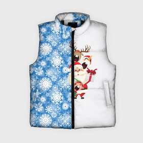 Женский жилет утепленный 3D с принтом Подарок от Санты в Новосибирске,  |  | christmas | merry christmas | santa claus | гном | дед мороз | ёлка | зима | мороз | новый год | олень | подарок | праздник | рождество | с новым годом | санта клаус | снеговик | снегурочка | снежинки