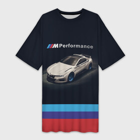 Платье-футболка 3D с принтом BMW CLS 3.0  PERFORMANCE в Новосибирске,  |  | auto | auto sport | autosport | bmw | bmw cls 3 | bmw performance | cls | m | mka | performance | авто спорт | автомобиль | автоспорт | ам | бмв | бэха | машина | мка | перформанс